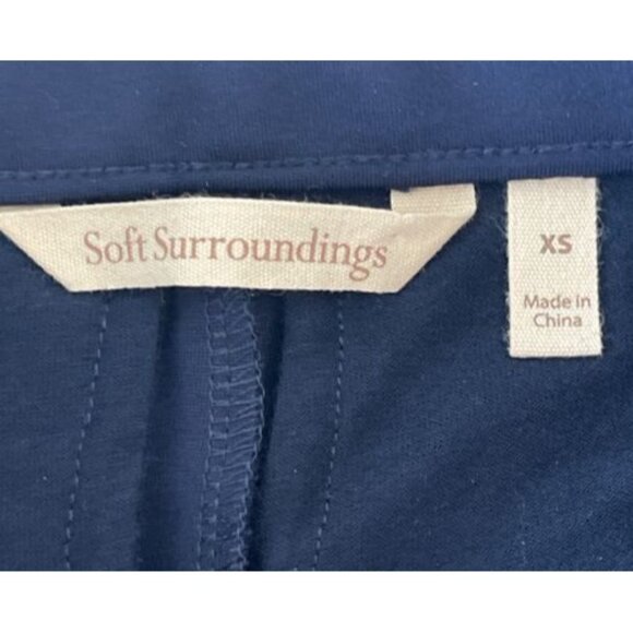 Soft Surroundings Soft Essential Ponte Slim Ankle Pants Navy Blue XS 2FY78 $89 - Picture 9 of 14